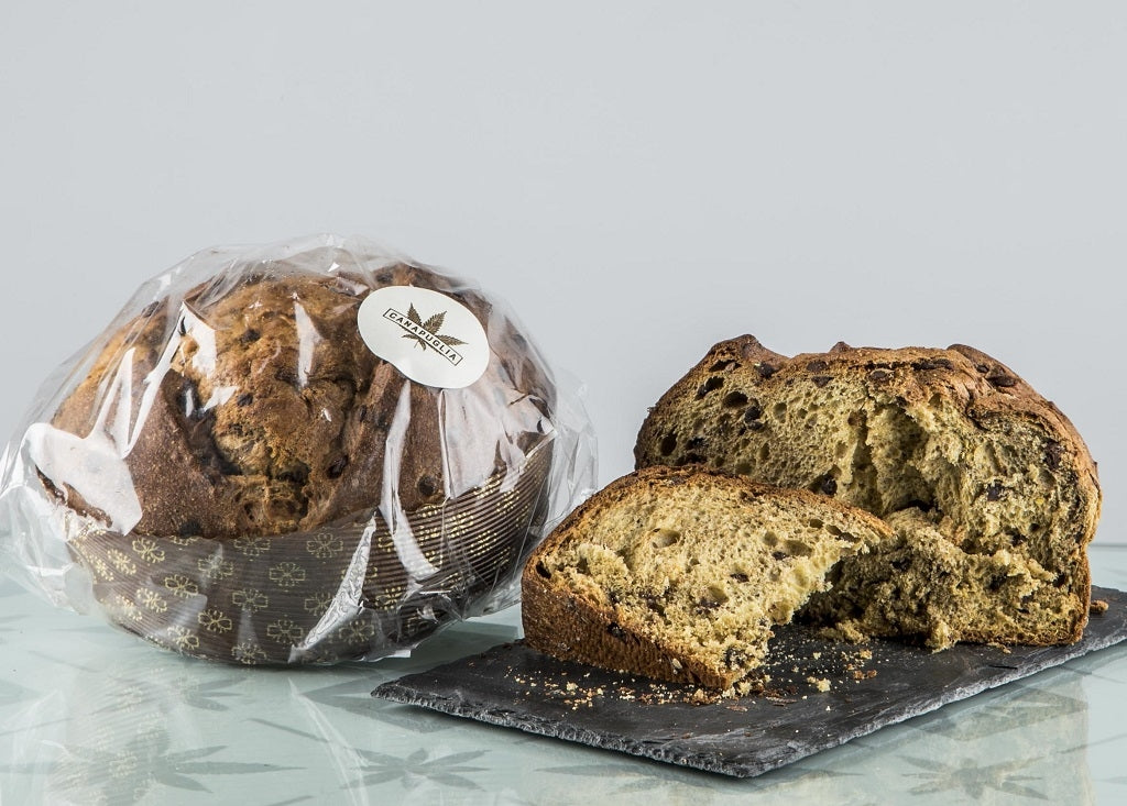Panettone Artigianale alla Canapa con Gocce di Cioccolato 750gr