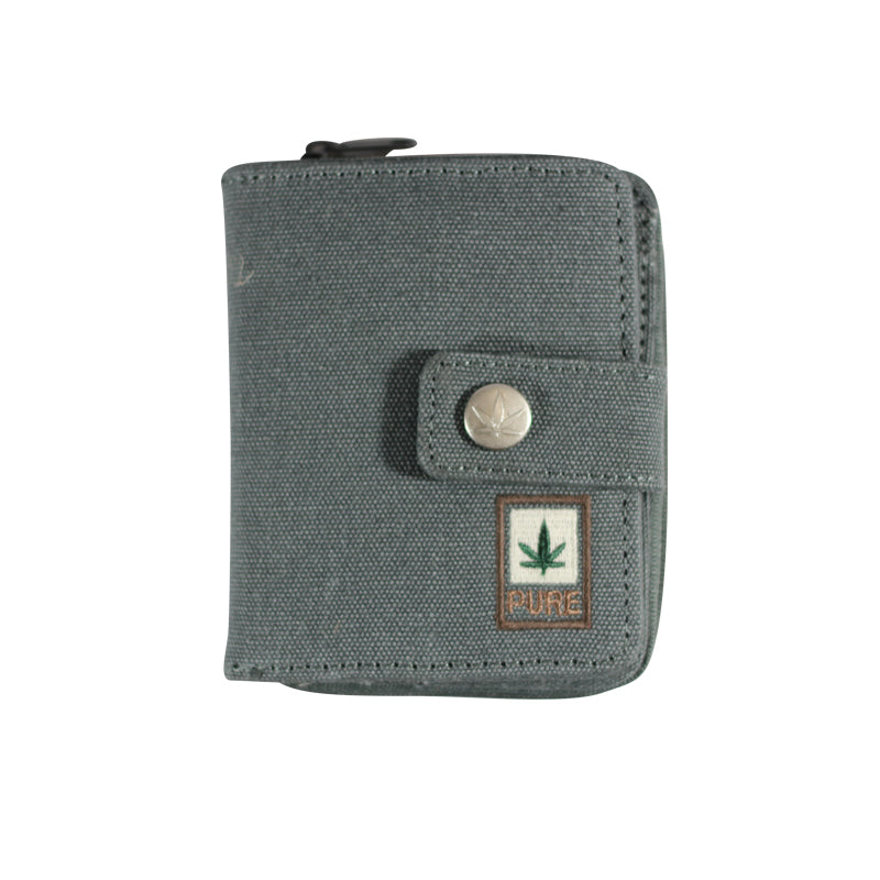 Hemp wallet with zip 